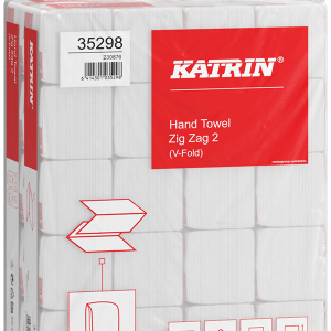 Katrin håndklædeark V-fold 2-lag hvid, 20Ã200ark